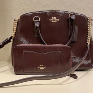 Coach purse with wallet